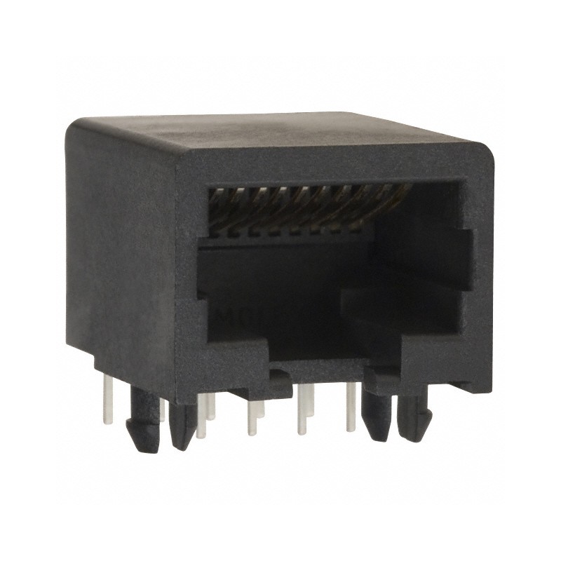 1 pcs : 0432028101 - CONN MOD JACK 8P10C R/A UNSHLD