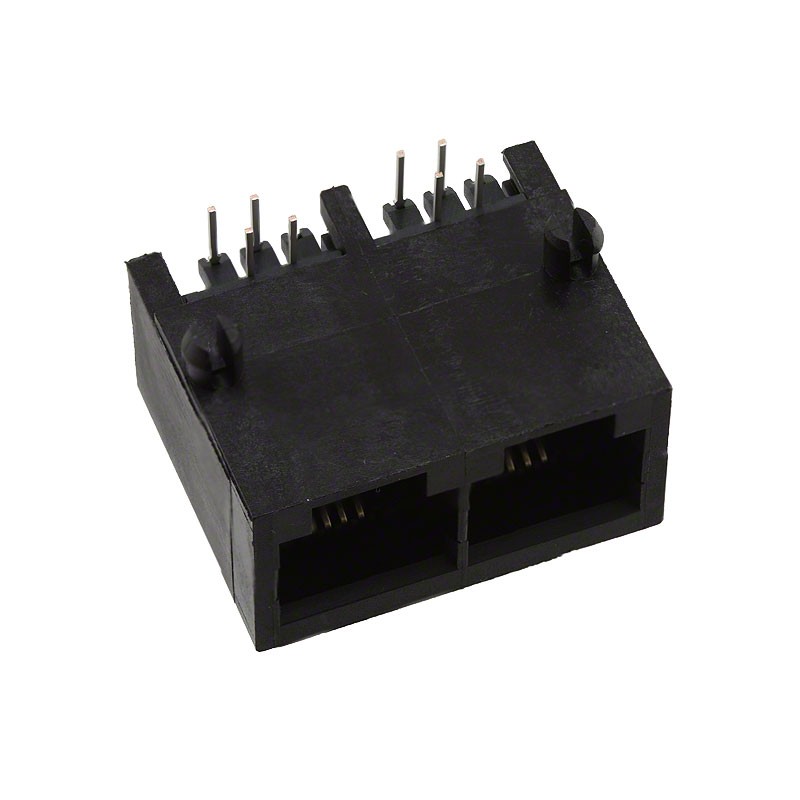 1 pcs : 0432236122 - CONN MOD JACK 6P4C R/A UNSHLD