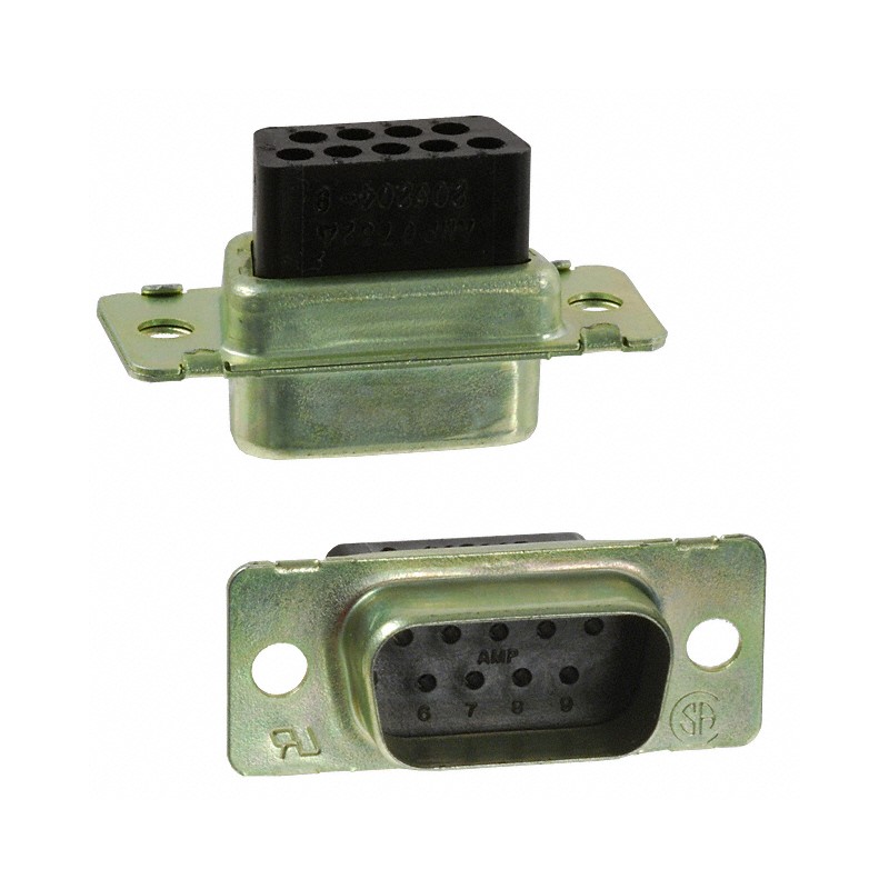 1 pcs : 205204-9 - CONN D-SUB HOUSING PLUG 9POS