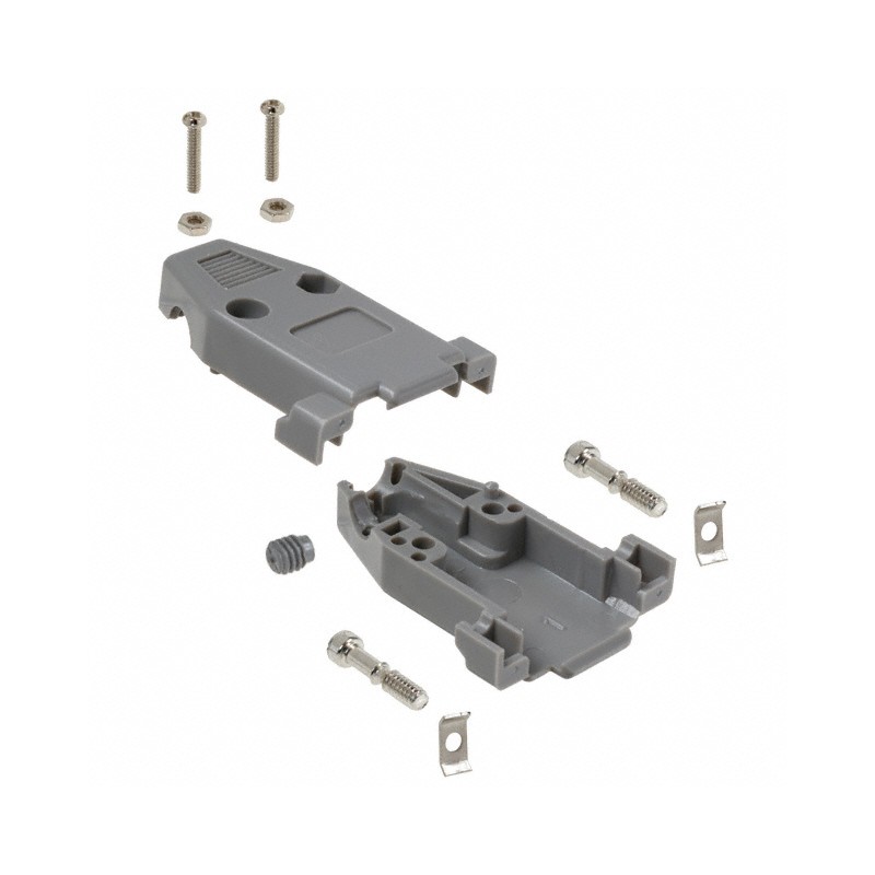 1 pcs : 978-009-010R031 - CONN BACKSHELL 9POS 180DEG GRAY