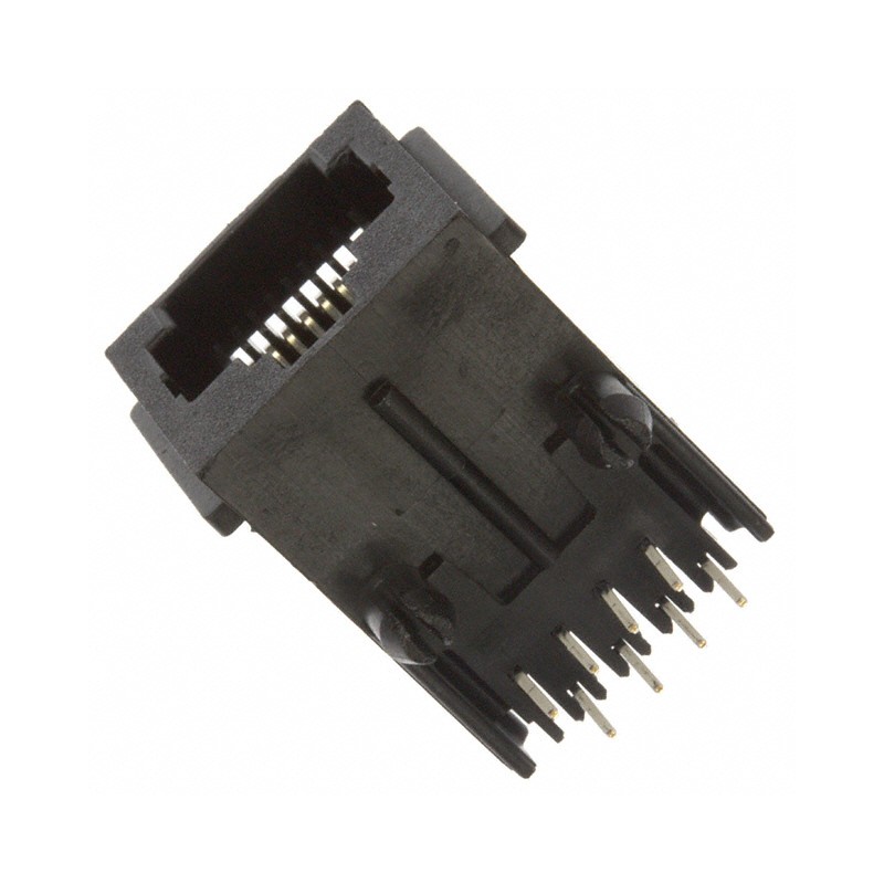 1 pcs : 5520251-4 - CONN MOD JACK 8P8C R/A UNSHLD