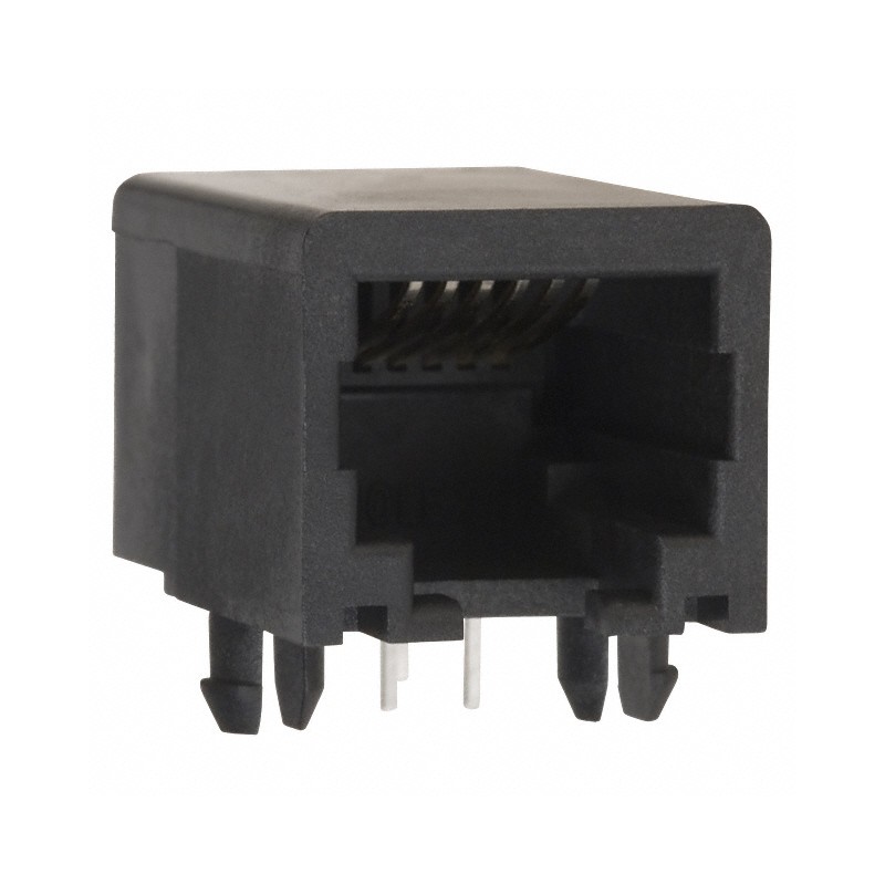 1 pcs : 0432026101 - CONN MOD JACK 6P6C R/A UNSHLD