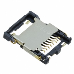 1 pcs : ST1W008S4AR1500 - CONN MICRO SD CARD HINGED TYPE