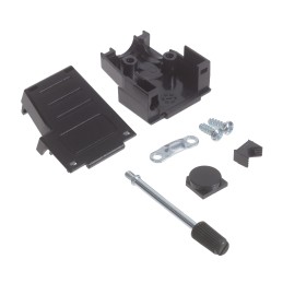 1 pcs : MHDSSK-P-9-L-K - 9 WAY D-SUB HOOD PLASTIC TOP AND