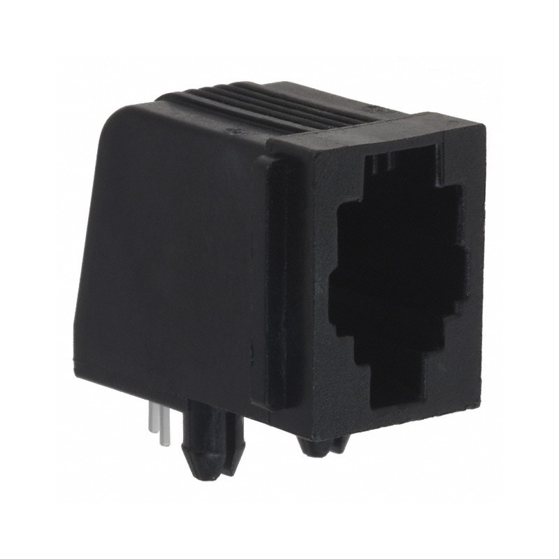 1 pcs : 5520249-2 - CONN MOD JACK 4P4C R/A UNSHLD