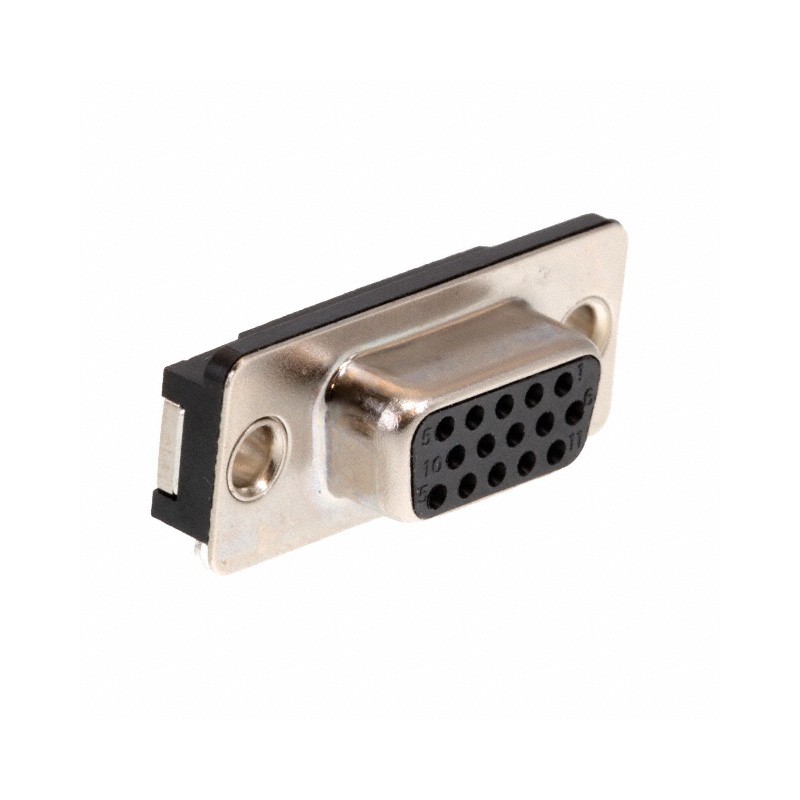 1 pcs : 200-015-213L007 - CONN D-SUB HD RCPT 15P R/A SLDR