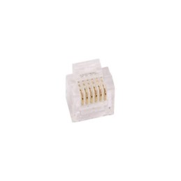 1 pcs : MHRJ126P6CR - 6P6C UNSHLD PLG RND CBL 110PCS
