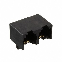 1 pcs : 0438146421 - CONN MOD JACK 6P4C R/A UNSHLD