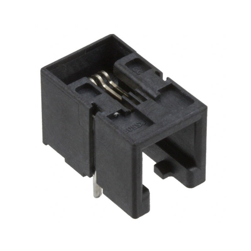 1 pcs : 0855025009 - CONN MOD JACK 4P4C R/A UNSHLD