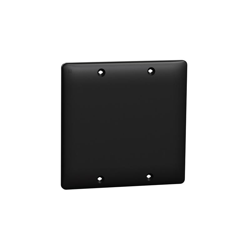 1 pcs : SQWS140002BK - 2 GANG BLANK WALL PLATE BK