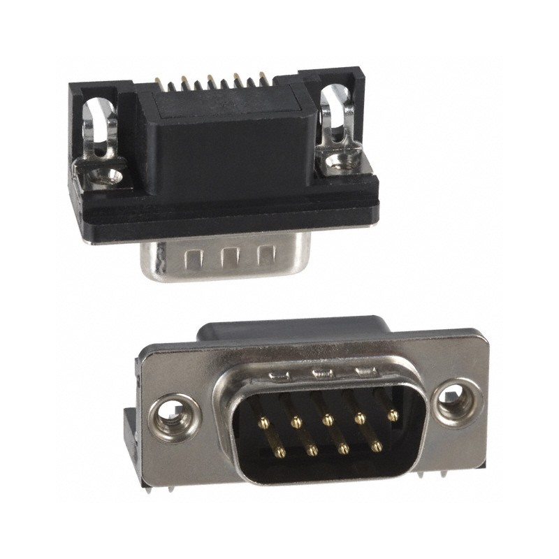 1 pcs : 182-009-113R531 - CONN D-SUB PLUG 9POS R/A SLDR