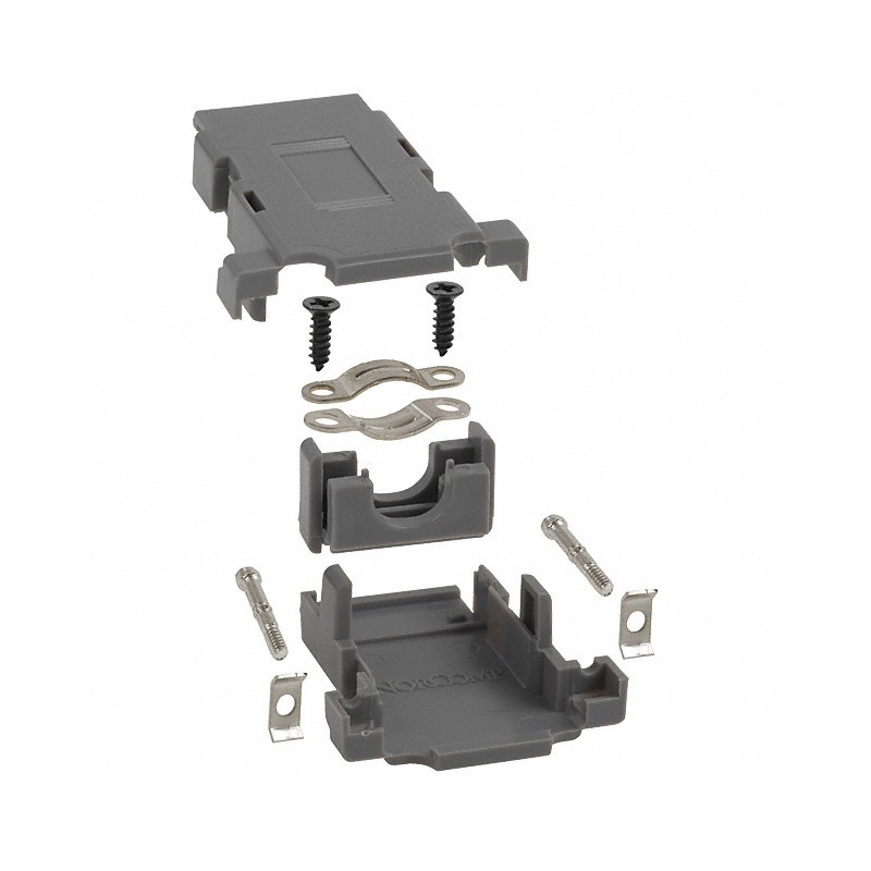 1 pcs : 983-015-010R031 - CONN BACKSHELL 15POS 180DEG GRAY