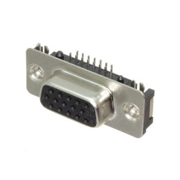 1 pcs : 200-015-213L537 - CONN D-SUB HD RCPT 15P R/A SLDR