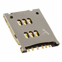 1 pcs : SF9W006S4AR1200 - CONN SIM/SAM CARD PUSH-PULL R/A