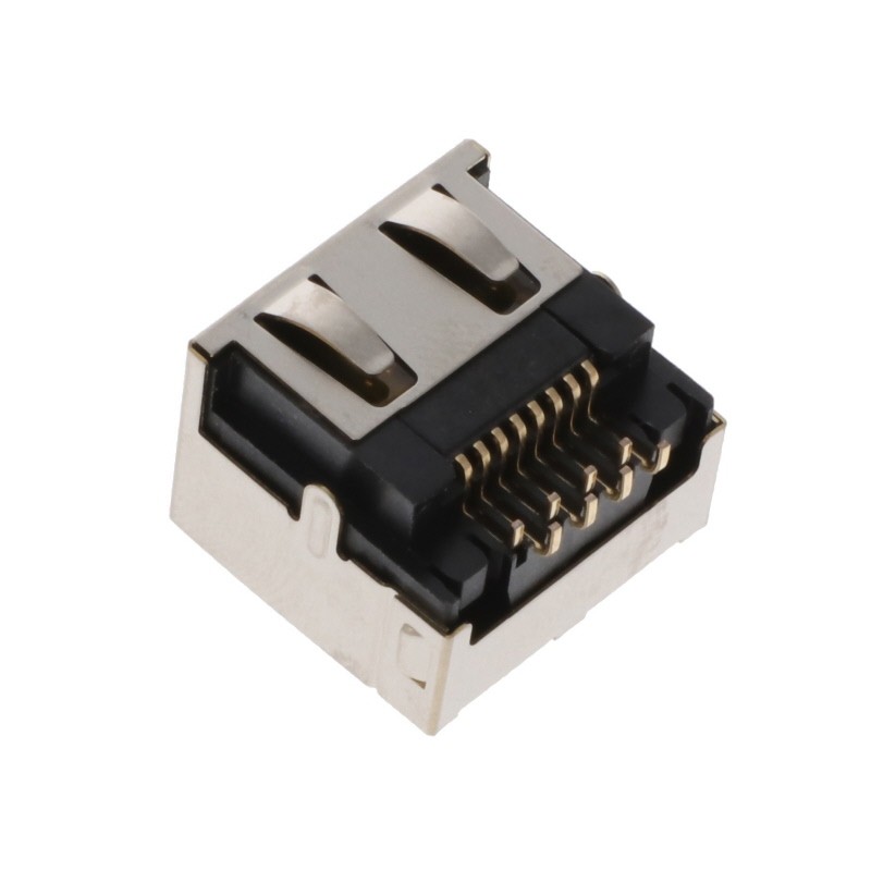 1 pcs : 2041307-1 - CONN MOD JACK 8P8C R/A SHLD