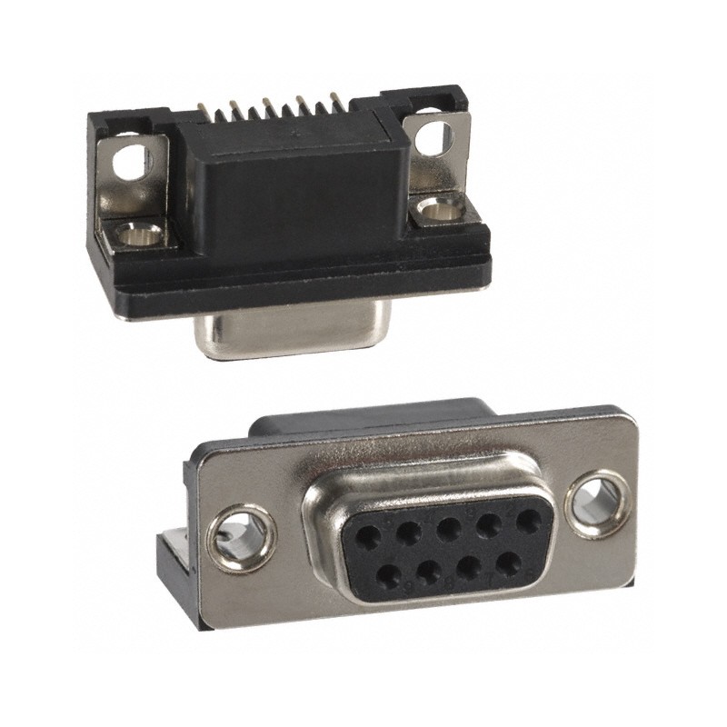 1 pcs : 182-009-213R161 - CONN D-SUB RCPT 9POS R/A SLDR