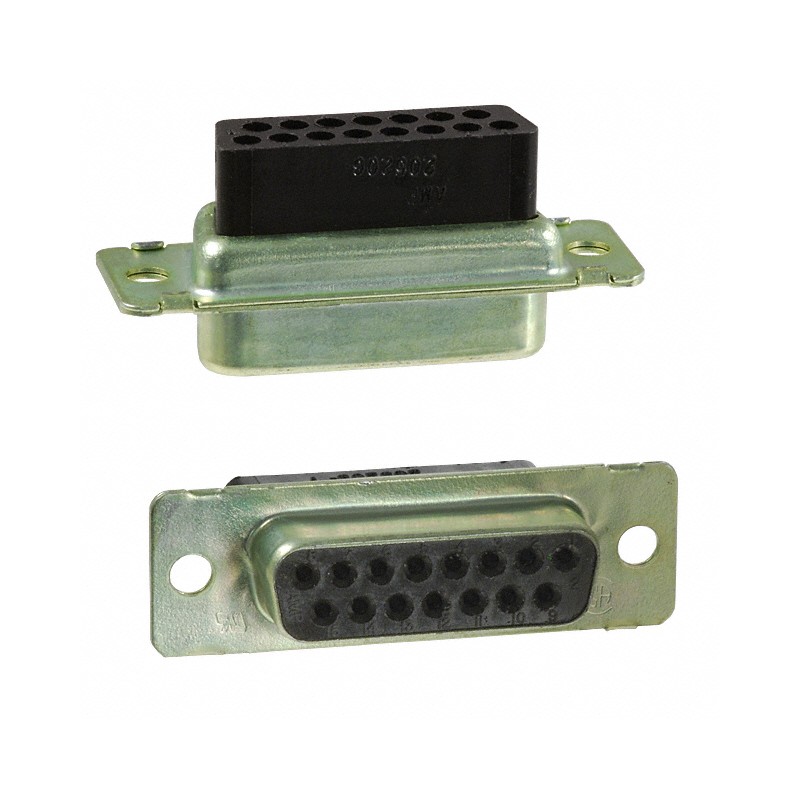 1 pcs : 205205-7 - CONN D-SUB HOUSING RCPT 15POS
