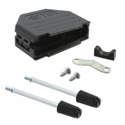 1 pcs : 2-1991253-5 - CONN BACKSHELL 25POS 180DEG BLK