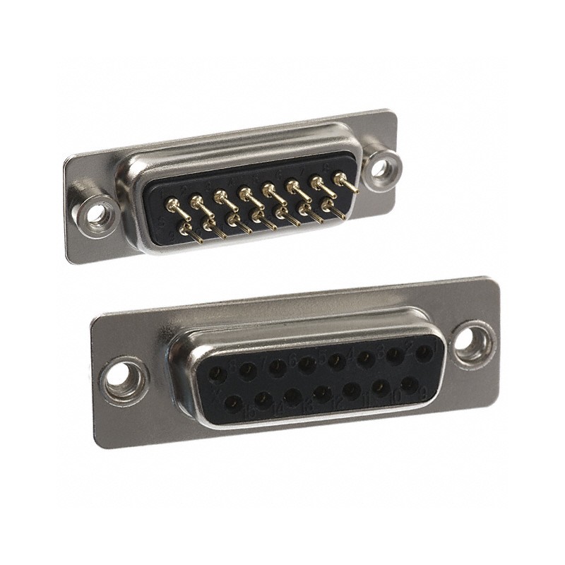 1 pcs : 171-015-213R011 - CONN D-SUB RCPT 15P PNL MNT SLDR