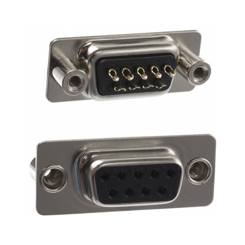 1 pcs : 171-009-203L021 - CONN D-SUB RCPT 9POS PNL MNT