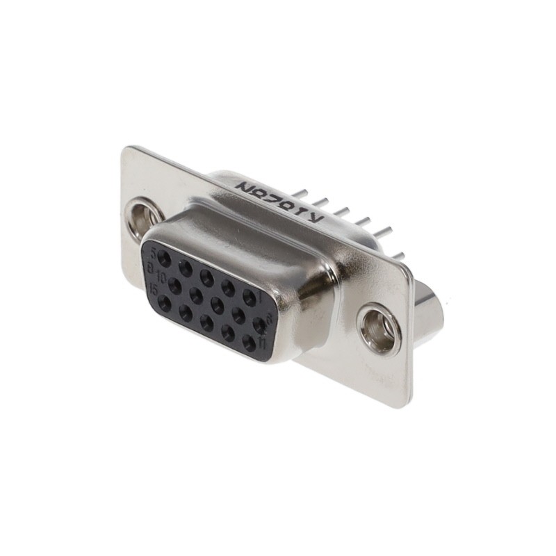 1 pcs : K86X-ED-15S-K - CONN D-SUB HD RCPT 15P VERT SLDR