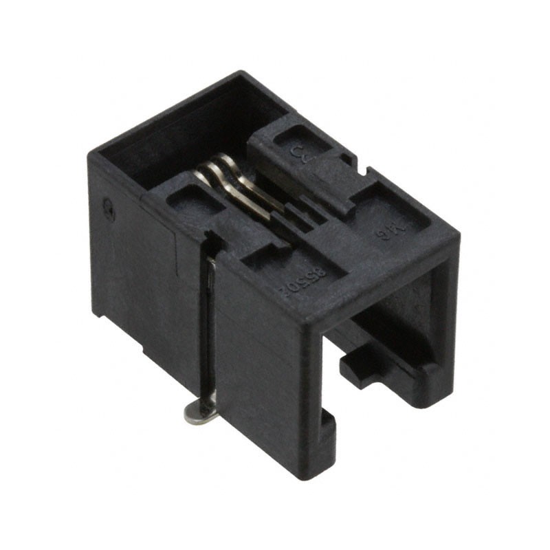 1 pcs : 0855025005 - CONN MOD JACK 4P4C R/A UNSHLD