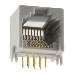 1 pcs : GLX-N-88M - CONN MOD JACK 8P8C R/A UNSHLD