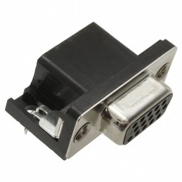 1 pcs : 09561527612 - CONN D-SUB HD RCPT 15P R/A SLDR