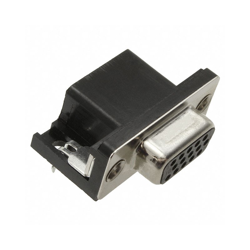 1 pcs : 09561527612 - CONN D-SUB HD RCPT 15P R/A SLDR