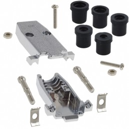 1 pcs : 979-009-020R121 - CONN BACKSHELL 9POS 180DEG SHLD