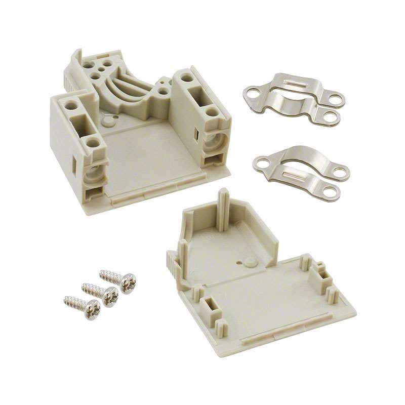 1 pcs : 1-1393738-0 - CONN BACKSHELL 9POS 37.5DEG GRAY