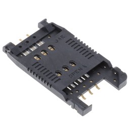 1 pcs : SF7W006S1BR1000 - CONN SIM CARD HINGED TYPE R/A