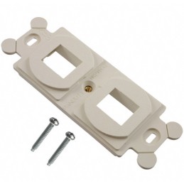 1 pcs : NK2106MFWH - MOD FRAME SNGL GANG 2PORT WHITE