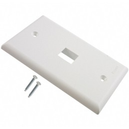 1 pcs : NK1FNWH - FACEPLATE SNGL GANG 1PORT WHITE