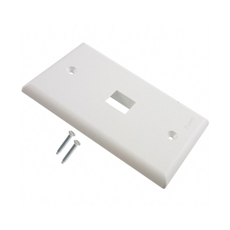 1 pcs : NK1FNWH - FACEPLATE SNGL GANG 1PORT WHITE