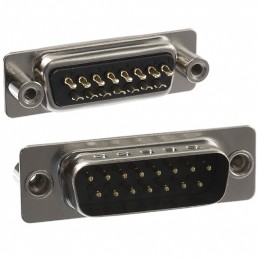 1 pcs : 171-015-103L021 - CONN D-SUB PLUG 15POS PNL MNT