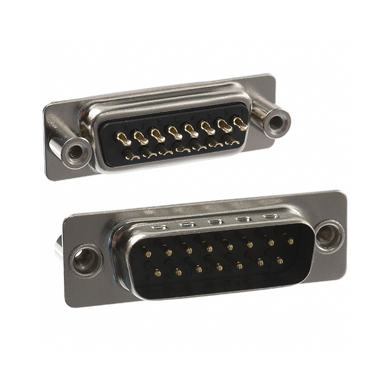 1 pcs : 171-015-103L021 - CONN D-SUB PLUG 15POS PNL MNT