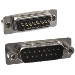 1 pcs : 171-015-103L031 - CONN D-SUB PLUG 15POS PNL MNT