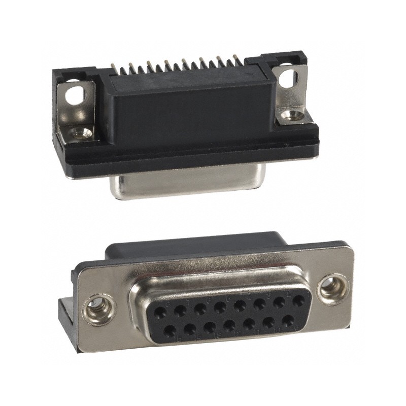 1 pcs : 182-015-213R171 - CONN D-SUB RCPT 15POS R/A SLDR