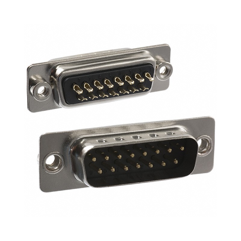 1 pcs : 171-015-103L011 - CONN D-SUB PLUG 15POS PNL MNT