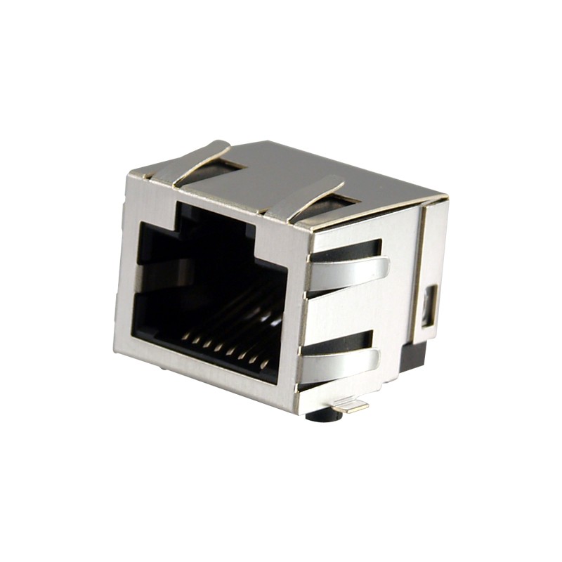 1 pcs : GWX-SMT-S9-88-TR - 8P8C SMT SHIELD MOD JACK WITH TO