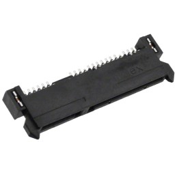 1 pcs : 0470184000 - CONN SATA RCPT 22POS SLD R/A SMD