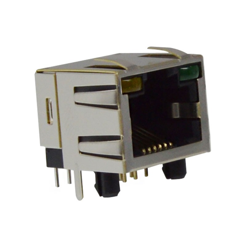 1 pcs : GWLX-S9-88-Y/G - MODJACK LOW/PROF RT&lt 8P8C SHIELD