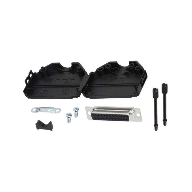 1 pcs : MHDPPK25-DB25S-K - 25 WAY D-SUB HOOD PLASTIC SNAP L