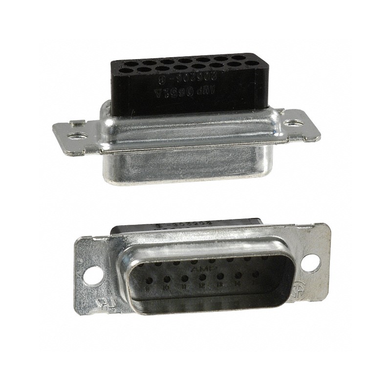 1 pcs : 205206-8 - CONN D-SUB HOUSING PLUG 15POS