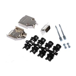 1 pcs : MHDTPK9-DB9P-K - 9 WAY D-SUB HOOD METPLAS TOP ENT