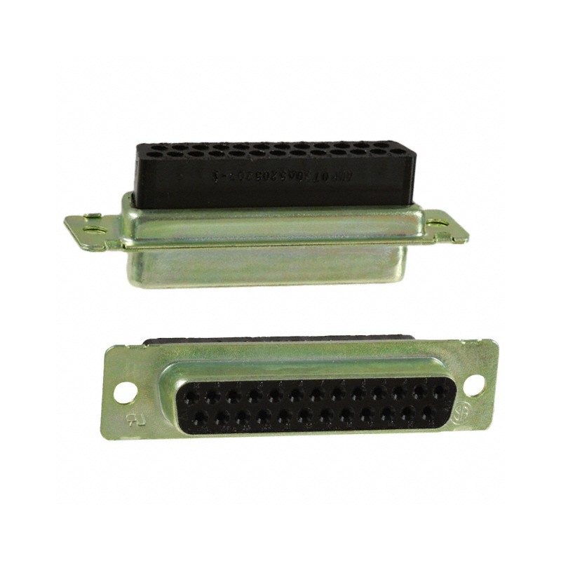 1 pcs : 5205207-1 - CONN D-SUB HOUSING RCPT 25POS
