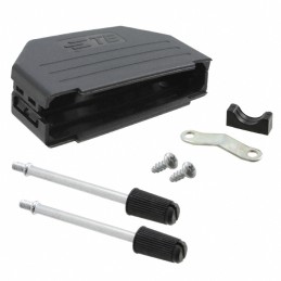 1 pcs : 3-1991253-7 - CONN BACKSHELL 37POS 180DEG BLK