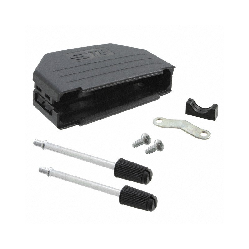 1 pcs : 3-1991253-7 - CONN BACKSHELL 37POS 180DEG BLK