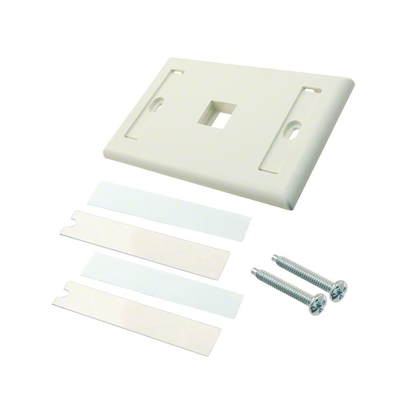1 pcs : NK1FIWY - FACEPLATE SNGL GANG 1PORT WHITE